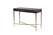 2 Drawer Console Table In Chocolate And Antique Brass Finish